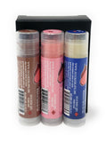 Three Pack Hooker Lips Box ~ Chocolate Ice Cream, Strawberry Ice Cream & Vanilla Ice Cream