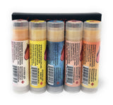 ~ Hooker Lips 5 Pack Box ~ Peachy Mocktails: Fuzzy Navel, Peach Bellini, Peach Champagne, Peach Colada & Peach Martini