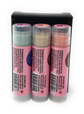 Three Pack Hooker Lips Box ~ Blueberry Glazed Donut, Glazed Donut & Strawberry Glazed Donut