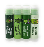 ~.. Dill Pickle: Four Pack of Giftable Dill Pickle Puns Version 1 Flavoured Lip Balm