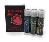 Three Pack Hooker Lips Box ~ Blueberry Sativa, Marijuana & Lemon Skunk (No THC or CBD)