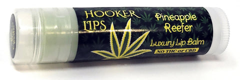 Hooker Lips ~ Pineapple Reefer (No THC or CBD) - Luxury Lip Balm (QTY 1)