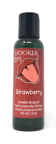 Hooker Lips ~ Strawberry - Lickable Body Oil