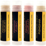 ~..4 Pack Caramel Whiskey, Cherry Whiskey, Cinnamon Whiskey & Whiskey Flavoured Lip Balm
