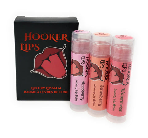Three Pack Hooker Lips Box ~ Raspberry, Strawberry & Watermelon