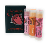 2024-06 June Monthly Trio Hooker Lips ~ Raspberry, Orange & Tactical Orange - Luxury Lip Balm