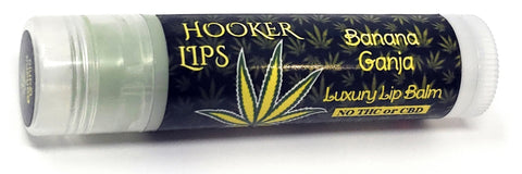 Hooker Lips ~ Banana Ganja (No THC or CBD) - Luxury Lip Balm (QTY 1)