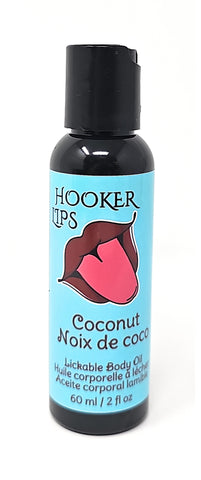 . Hooker Lips ~ Coconut - Lickable Body Oil