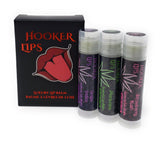 Three Pack Hooker Lips Box ~ Grape Indica, Marijuana & Strawberry Kush (No THC or CBD)