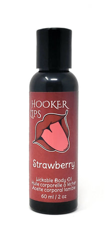 Hooker Lips ~ Strawberry - Lickable Body Oil