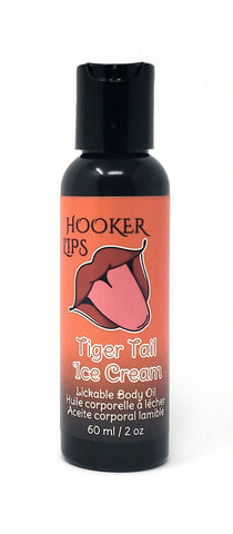 Hooker Lips ~ Tiger Tail Ice Cream - Lickable Body Oil