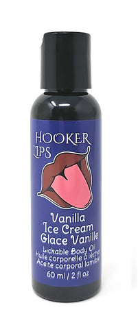 . Hooker Lips ~ Vanilla Ice Cream - Lickable Body Oil
