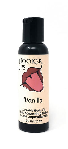 Hooker Lips ~ Vanilla - Lickable Body Oil