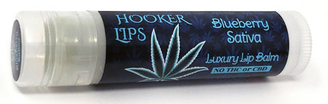 Hooker Lips ~ Blueberry Sativa (No THC or CBD) - Luxury Lip Balm (QTY 1)