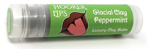 Hooker Lips ~ Glacial Clay Peppermint - Luxury Lip Balm (QTY 1)