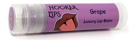 Hooker Lips ~ Grape - Luxury Lip Balm (QTY 1)