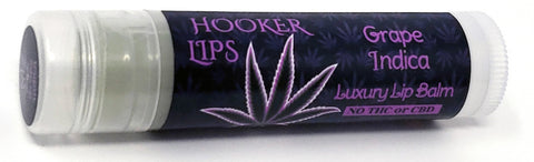 Hooker Lips ~ Grape Indica (No THC or CBD) - Luxury Lip Balm (QTY 1)
