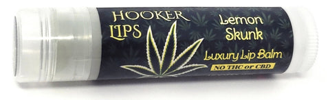 Hooker Lips ~ Lemon Skunk (No THC or CBD) - Luxury Lip Balm (QTY 1)