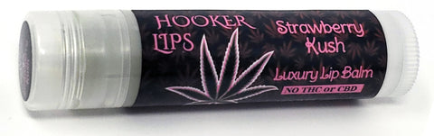 Hooker Lips ~ Strawberry Kush (No THC or CBD) - Luxury Lip Balm (QTY 1)