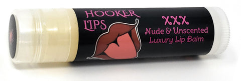 Hooker Lips ~ XXX Nude & Unscented - Luxury Lip Balm (QTY 1)